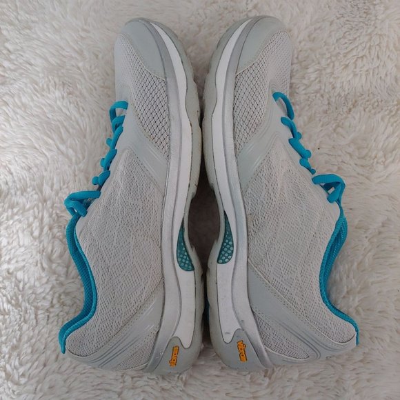ABEO AEROSYSTEM ASTRA LT GREY AND TEAL SHOES SIZE 9.5 - Picture 6 of 9